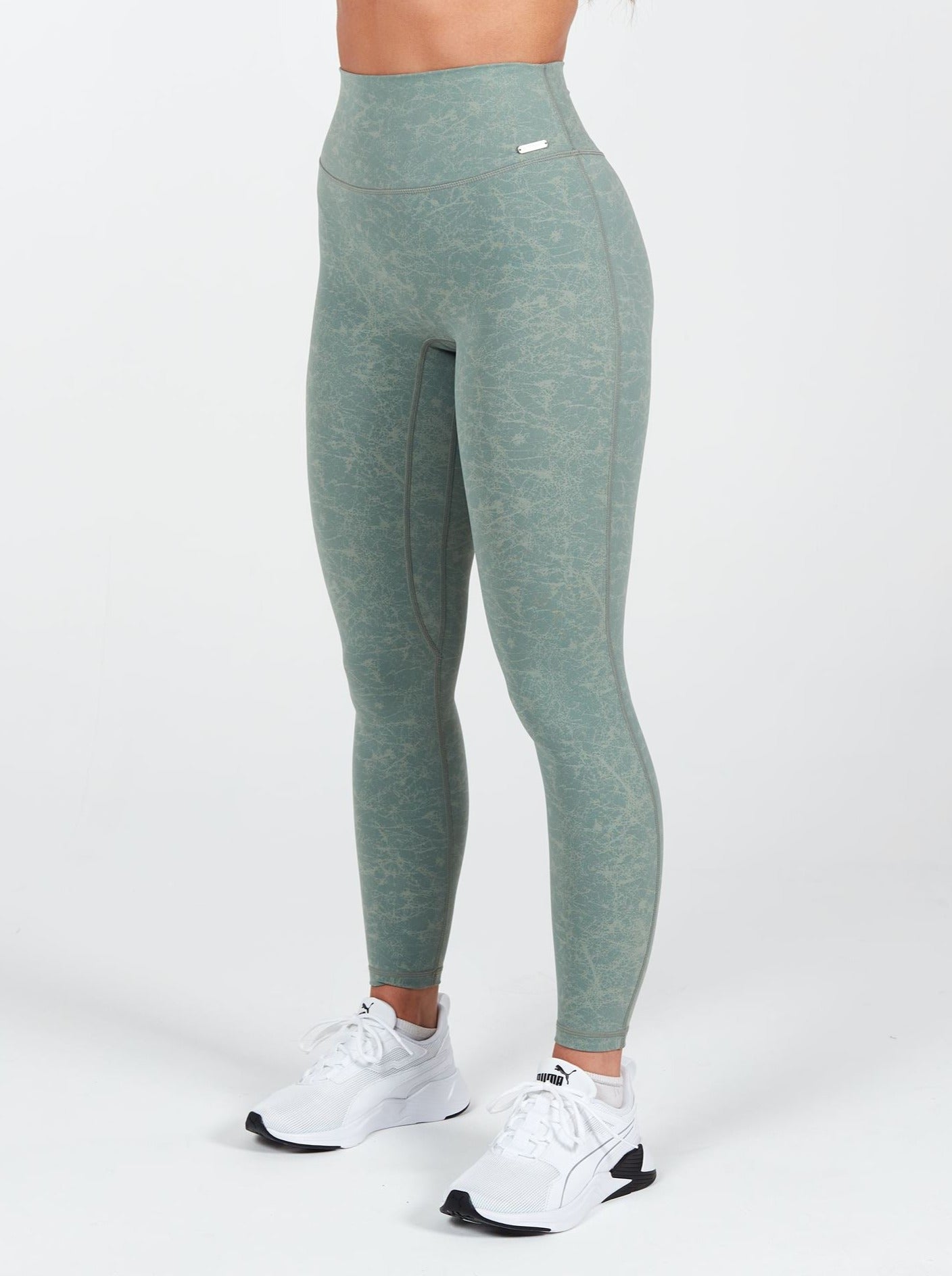 NWT Glyder High Rise Leggings with Pocket Green Moss Size Medium Squat Proof