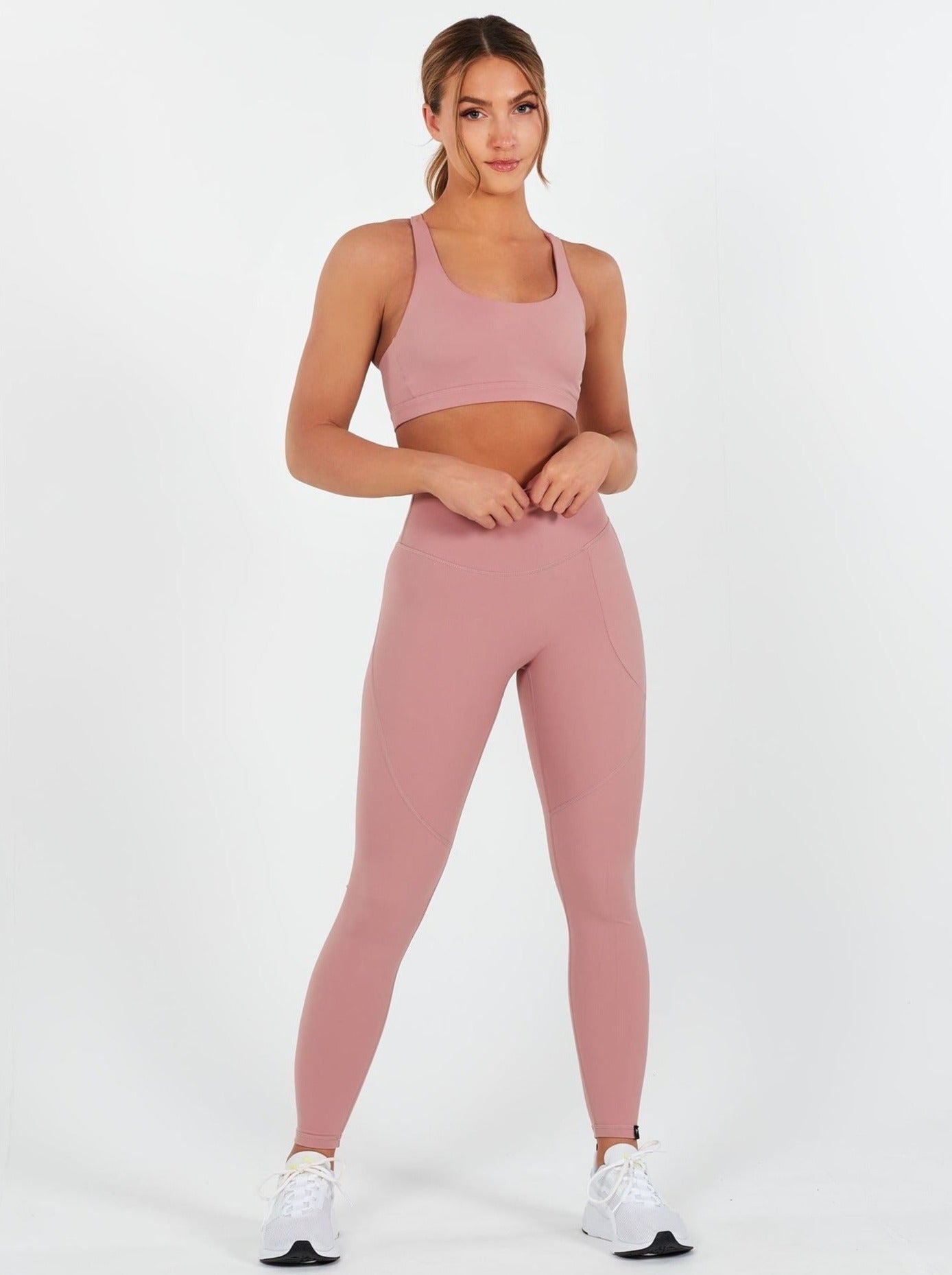 Lux High Waisted Leggings - Dusty Rose