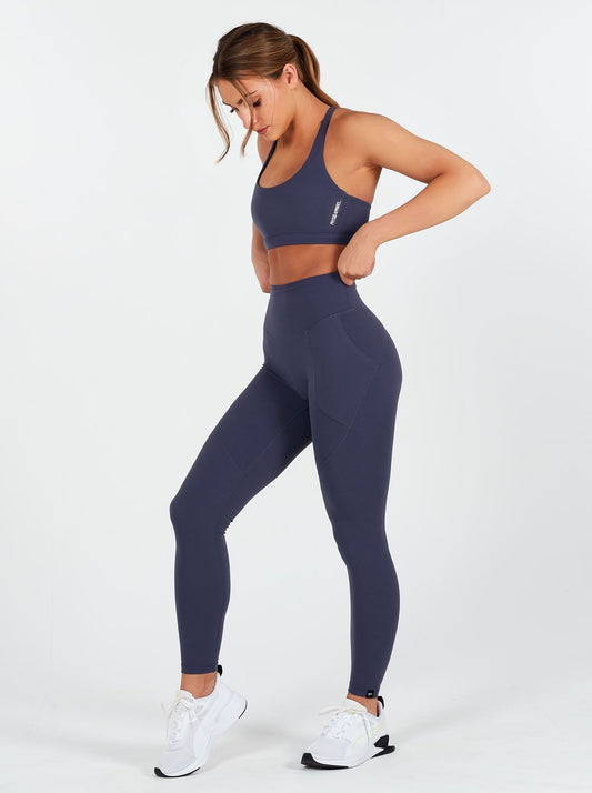 Lux High Waisted Leggings - Navy 1413