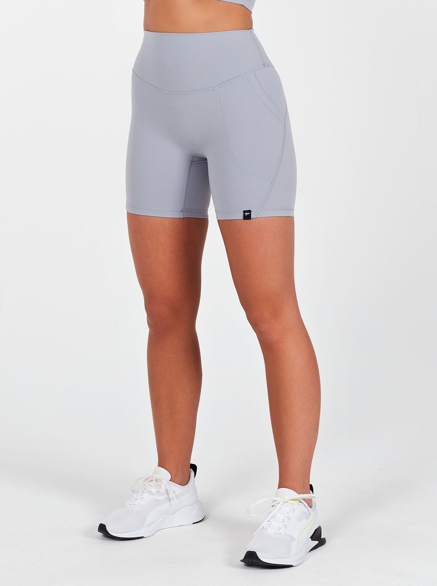 Lux High Waisted Shorts - Glacier